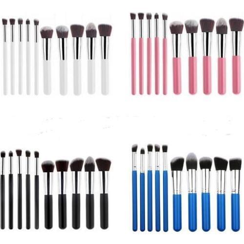 10 Pcs Superior Professional Soft Cosmetic Make Up Brush Set Womans Toiletry Kit Makeup Brushes Kabuki Brush