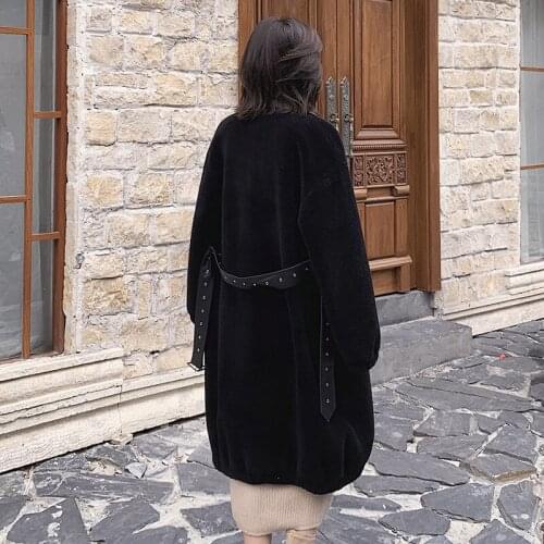 200% Real Fur Korean Wool Jacket Clothes 2020 Sheep Shearing Winter Coat Women Manteau Femme B22F44264 YY2286