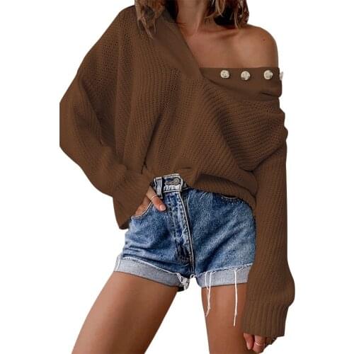 2021 Women Loose Hooded Sweater Fashion Adults Button Down Solid Color Vatage Long Sleeve Pullover White Black Khaki