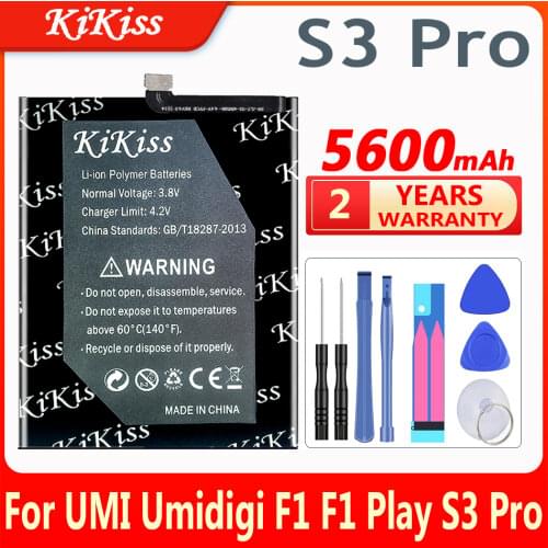 5600mAh Battery For UMI Umidigi F1 / F1 Play / S3 Pro Mobile Phone Replacement Battery For UMI Umidigi F1 / F1Play / S3Pro