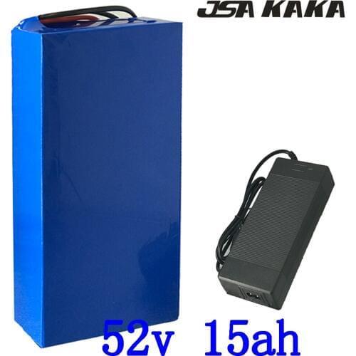 52V 15AH Ebike Battery 52V 10AH 12AH 13AH 15AH Lithium Battery 52V 15AH Electric Scooter Battery for 48V 500W 750W 1000W motor