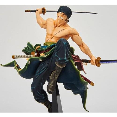 One Piece Anime Figure Roronoa Zoro 16cm Manga Statue Figurines PVC Action Figure Collection Model Toys Doll Decoration