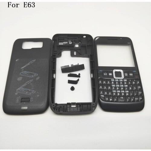 New Full Housing Case Cover For Nokia E63 Battery Cover Housing case With English Keyboard+Logo