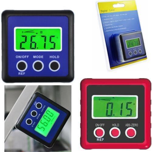Digital protractor angle meter ruler Level Gauge Magnetic Base plastic digital inclinometer magnet level Gauge Level Table Saw