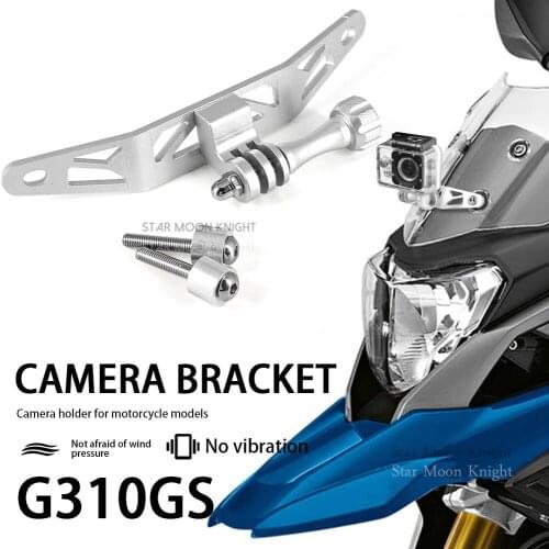 For BMW G310GS G 310 GS 2017- Front Camera Mount CamRack Driving Recorder Bracket Motorcycle Camera Holder Mount Bracket Stand