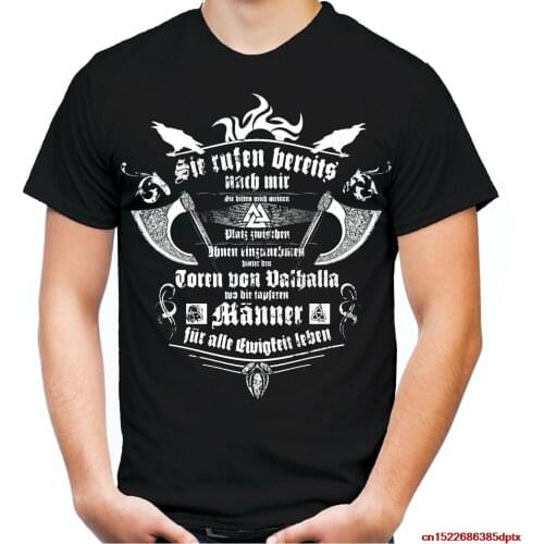 Sie rufen T-Shirt Wikinger Odin Thor Walhalla Viking Germanen Berserker