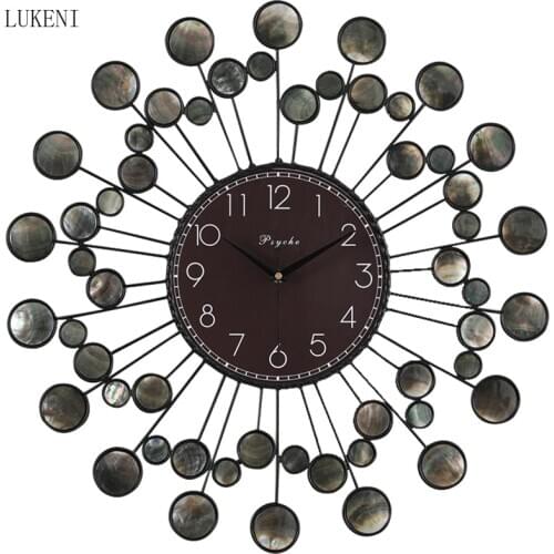 Deep Sea Shell Wall Clock Living Room Nordic Fashion Creative Wall Clock Bedroom Home Wall Watch Modern Clock Decoration Clock