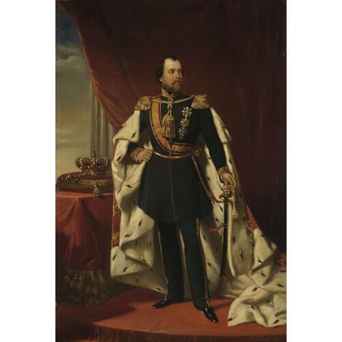 Netherlands Holland Nicolaas Pieneman art Portrait of William III, King of the Netherlands (1856) copy print art painting