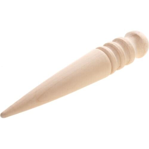Leathercraft Wood Edge Slicker Round Multi Size Burnisher Tool for Leather
