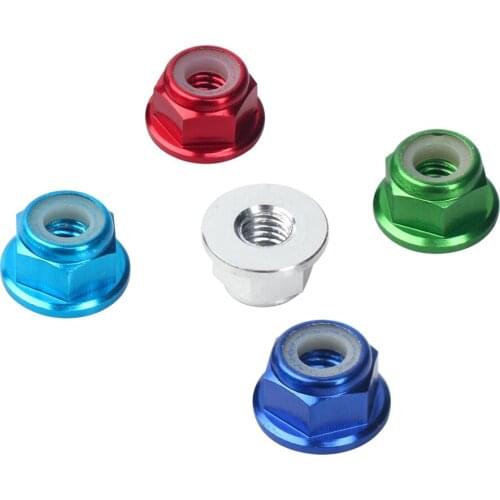 Metal 8Pcs/Set M4 Wheel Hex 4mm Lock Nut for 1:10 RC Rock Crawler Traxxas TRX-4 Slash 2wd SCTE 4x4​ Axial SCX10 90046 D90