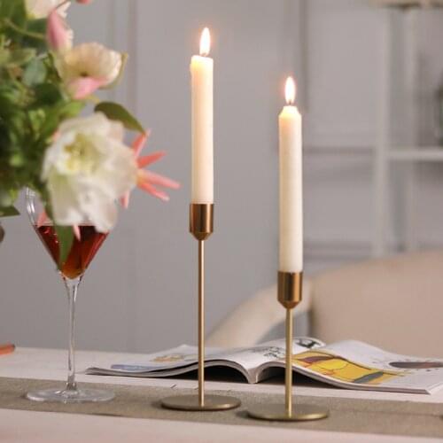 European-style electroplated metal decorative candle holder wedding gift single head candle holder handicraft ornaments