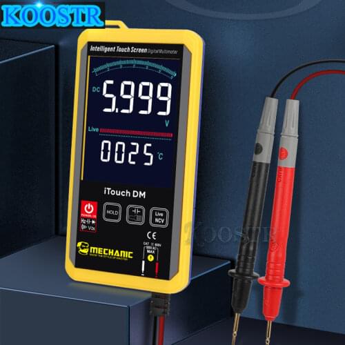 Monteur Volledig Automatische Multimeter Intelligente Digitale Hoge Precisie Touch Screen Ac Dc Spanning Weerstand Measuremt