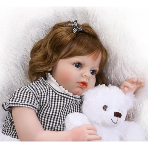 New arrival 70cm 28inch Handmade Baby Girl Doll Soft Silicone Vinyl Lifelike Simulation baby clothing model doll toys gift
