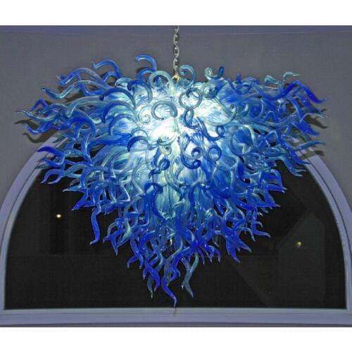 New Arrival Cheap Price Small Chandelier Lighting Multicolor LED 100% Hand Blown Glass Pendant Chandeliers