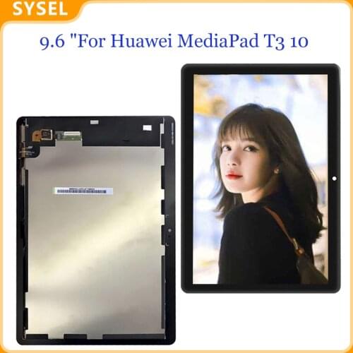 9.6 "For Huawei MediaPad T3 10 AGS-L09 AGS-W09 AGS-L03 T3 9.6 LTE LCD Display with Touch Screen Encoding Converter Assembly + To