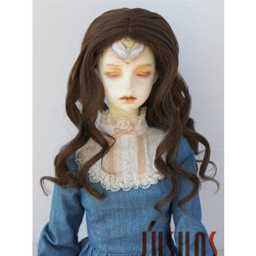 JD233 1/6 1/4 1/3 BJD Heat resistance doll wigs YOSD MSD SD Middle line long curly BJD wigs doll accessories