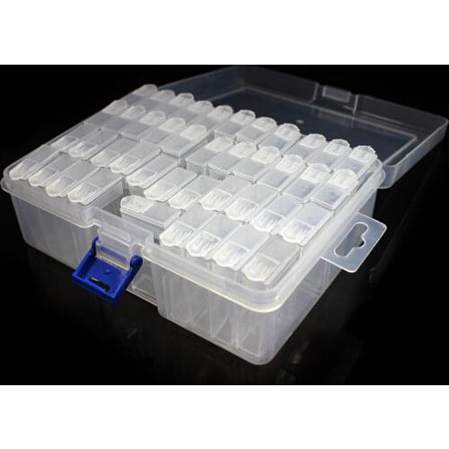 Plastic Diamond Painting Accessories 6 12 42 64 Slot Bottles Container Storage Box Diamant Painting Holder Daimond Painting Box