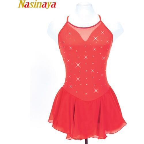Nasinaya Figure Skating Dress Customized Competition Ice Skating Skirt for Girl Women Kids Patinaje Gymnastics Performance 292