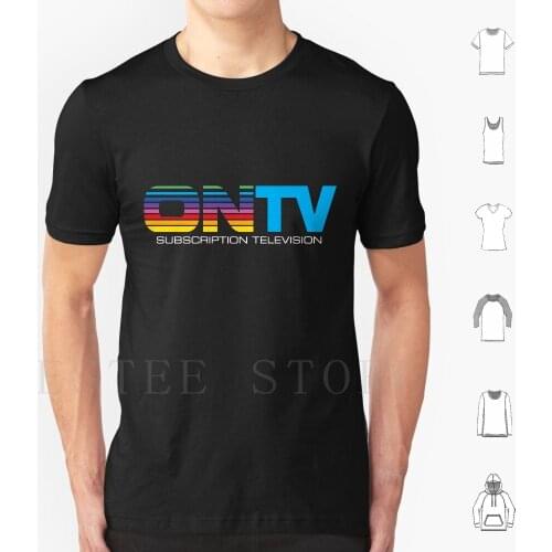 On Tv Subscription Tshirt Defunct Tv Service T Shirt Print Cotton Cable Tv Satellite Pay Tv 1980S Video Scrambled Uhf