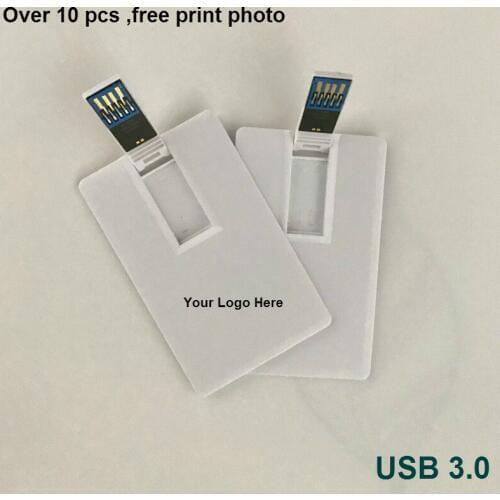 Custom LOGO Credit Card USB flash drive 64GB memory stick 32GB disk 4GB 8GB 16GB Usb drive gifts Customised Company Name Logo