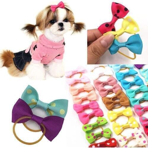 20pcs Cute Pet Dog Cat Hair Bows For Pets Accessories Supplies Clips Grooming Bows Hairband Acessories Dog Hairpin Hair Clips