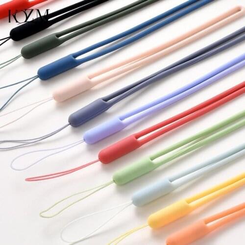 1PCS Liquid Silicone Mobile Phone Lanyard Finger Ring Camera Strap