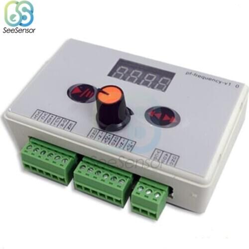 DC 7.5-24V Reversible Stepper Motor Controller Speed Regulator Stepping Motor Speed Governor Pulse Signal Controller 40-200KHZ