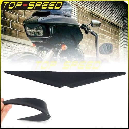 2015-2020 For Harley Touring Road Glide Ultra CVO Headlamp Headlight Eyebrow Eyelid Trim Mean Mug Bezel Trim Upper Tip Rubber