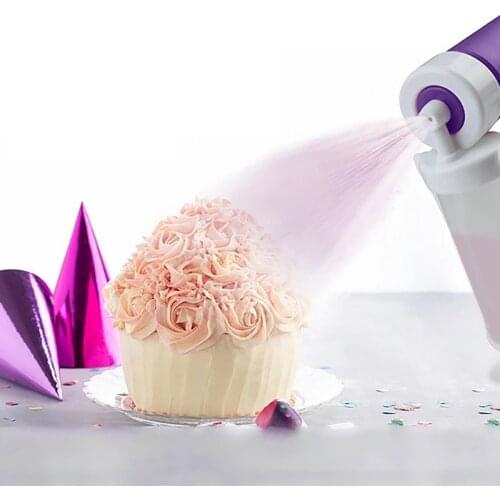 Cake Manual Airbrush Spray Gun Decorating Spraying Coloring Baking Decoration Cupcakes Desserts Kitchen Pastry Tool Accessories