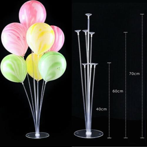 Limit 100 1-Set Column Upright Balloons Display Stand Wedding Party Decor Clear Balloon