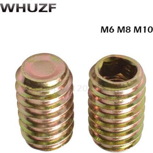 M6 M8 M10 20Pcs/Lot Inside Carbon Steel Socket Insert Nut Threaded Outside Teeth Embedded Hex Nut For Wood Furniture