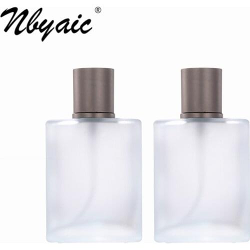Nbyaic High-grade frosted perfume glass bottle 30ml, 50ml, 100ml large-capacity empty perfume bottle spray bottle 1pcs