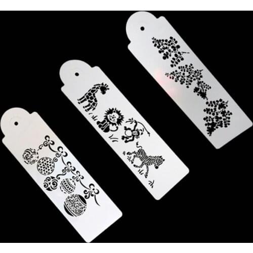 3pc Animal Lantern Leaves Stencil DIY Walls Layering Painting Template Decoration Scrapbooking Embossing Supplies