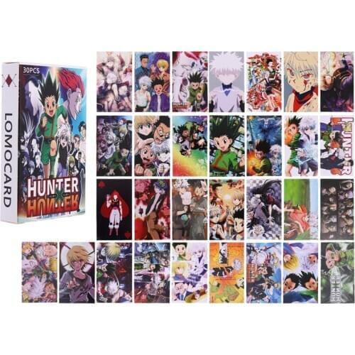 30Pcs/Box Hunter X Hunter Anime Lomo Card Postcard Toy Gon Freecss Killua Zoldyck Magic Paper Picture Collection Gifts