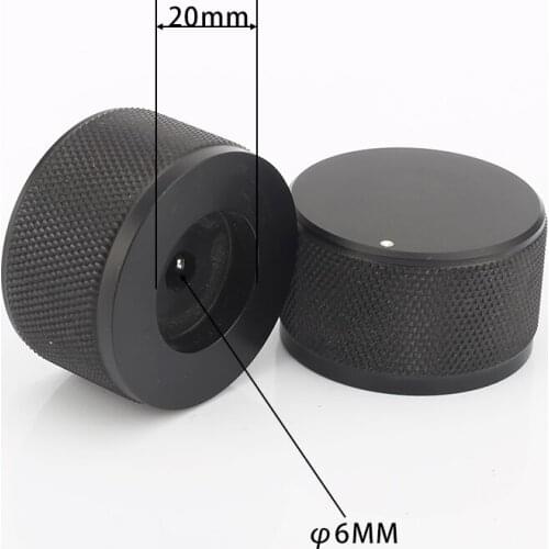 4xAudiocrast KB002 Aluminum Potentiometer Rotary Knob 6mm Control Switch Cap Sound Volume