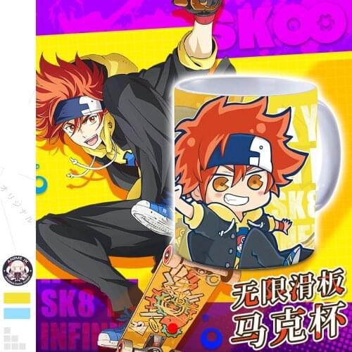 Anime SK EIGHT SK8 the Infinity REKI Langa Cartoon Ceramic Mug Cup Coffee Water Cup Fashion Drinking Cup Student Cosplay Gift