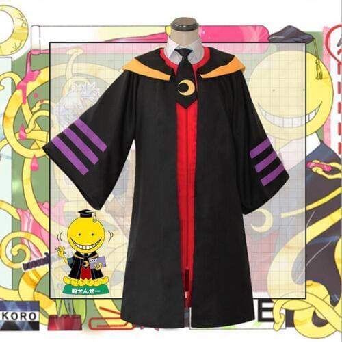 Anime Unisex Custom Made Assassination Classroom Korosensei Cosplay Costumes Halloween Adult For Students Performance
