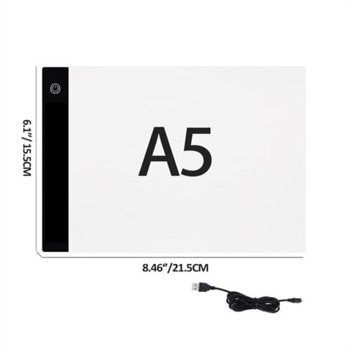 ARMYQZ 1pcs LED Diamond Painting Pad Lightpad Board Diamond Painting Accessories Tool Kits A5 Drawing Graphic Tablet Box