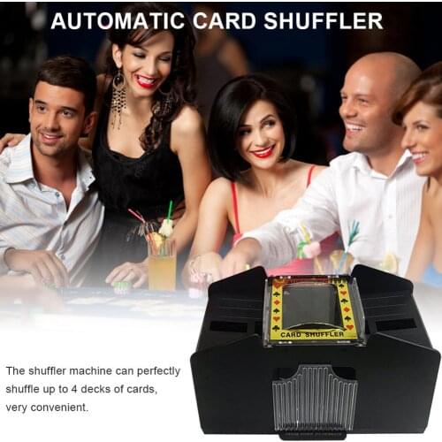 Automatic Board Game Electric Automatic Poker Shuffler Poker Playing Cards Shuffling Machine Casino Robot Poker Playing Tool