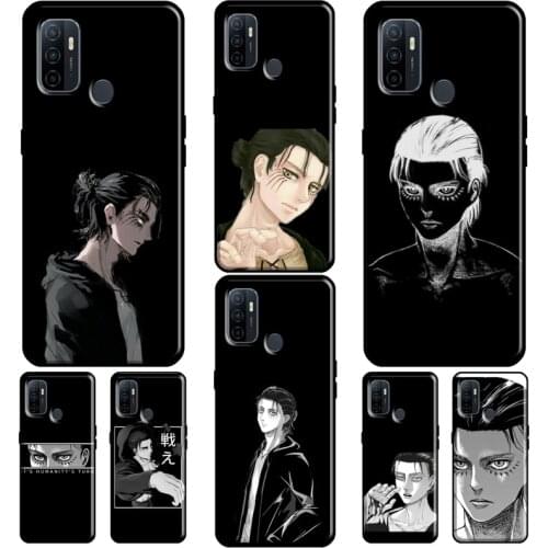 Attack on Titan Eren Yeager For OPPO A53 A31 A5 A9 2020 A1K A3S A5S A15 A52 A72 A91 F5 F7 Reno 4 Pro 2Z Phone Case