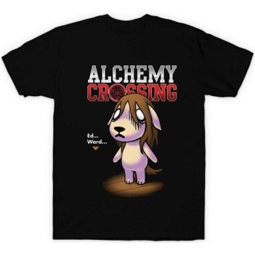 Alchemy Animal Crossing Fullmetal Alchemist Nina Dog Turn Chimera Black T-Shirt