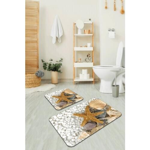Digital Bath Mat Toilet Seat Pad 2li Mat Set Bs209 60x90cm + 60x60cm