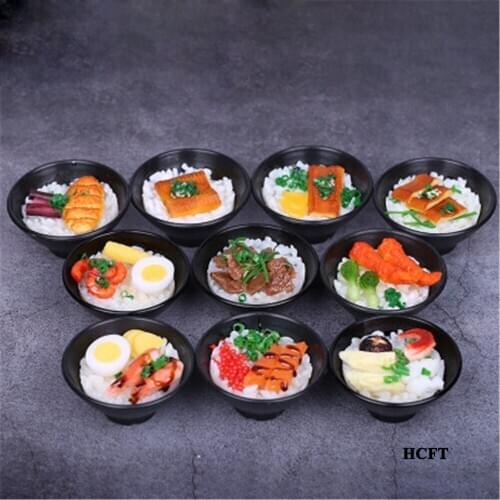 Kids children toys dining room hotel restaurant store shop decoration props noodles rice simulation fake bowl food model