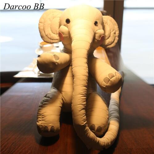 Kids Stuffed Long Nose Elephant Dolls Toys Baby Soft Plush Toys Cushion Big Size Children Boys Girls Birthday Christmas Gift