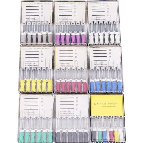 Endodontic files 21mm stainless steel dental endo motor files instrument dental instrument hand super files R type dental tools