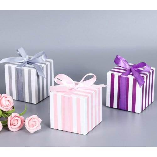 10Pcs Kraft Paper Box Cardboard Handmade Candy box Paper Gift Box Color Packaging Jewelry Box Christmas Wedding Party Favors