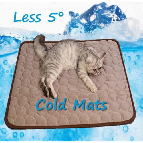 Pet Cooling Mats for Cats Cool Cold Mats Summer Cat Bed Pet Cooling Sofa Cushion Mattress for Cat House Dog maty