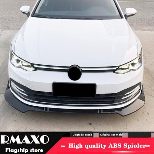 For VW golf 8 Front shovel Body kit spoiler 2020-2021 Golf 8 GTI R ABS Rear lip rear spoiler front Bumper Diffuser Protector