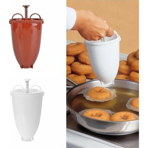 Dropshipping 1pc Plastic Donut Doughnut Maker Batter Dispenser Cookie Waffle Doughnut Gadget for Kitchen Cake DIY Baking Tools