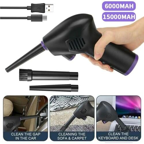 Handheld Cordless Air Duster Portable USB Rechargeable Deep Cleaning Tool for Computer Laptop Keyboard Electronics